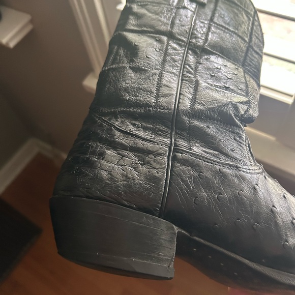 Nocona black ostritch with ostrich tops - Picture 6 of 8